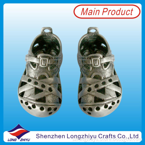 3D Pewter Shoes Metal Custom Bronze Souvenir Keychain (LZY800075)